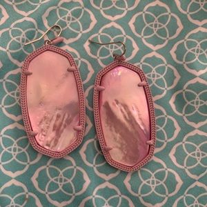 Kendra Scott Pink Drop Earrings
